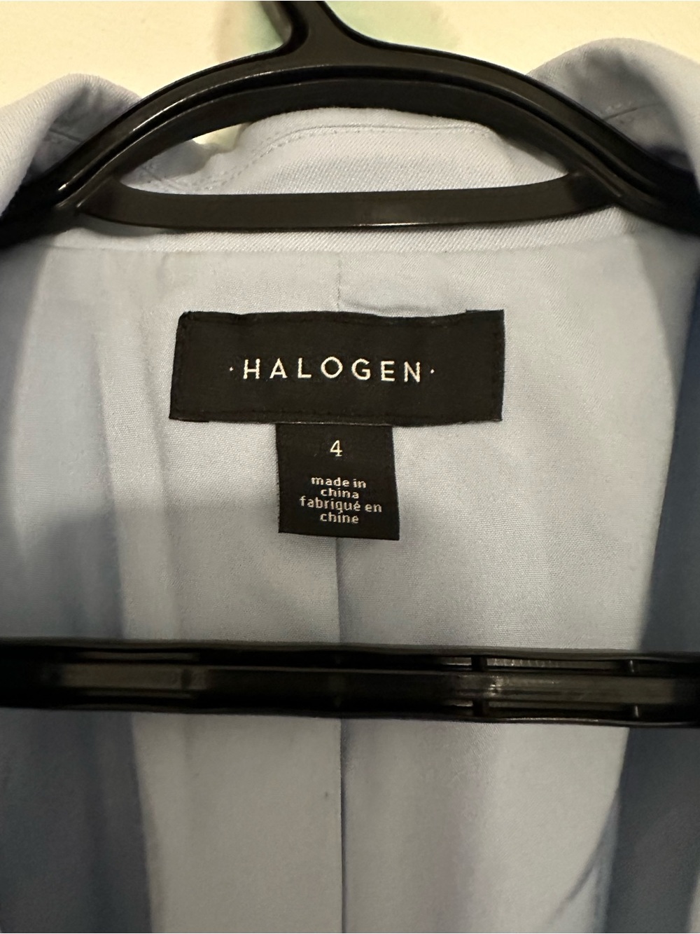 Halogen Light Blue Single-Button Tailored Blazer - Picture 6 of 6